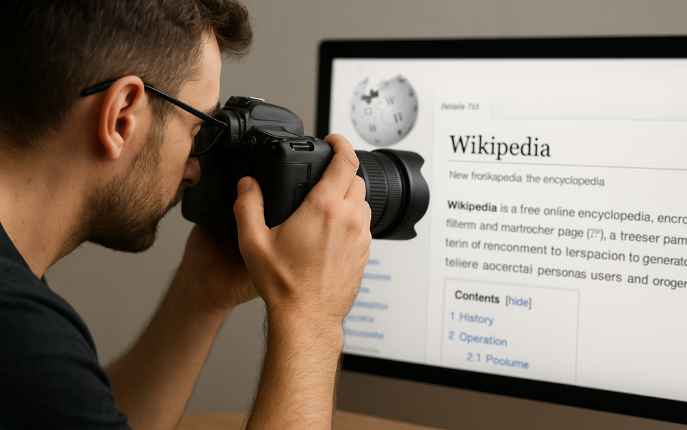photographer gets a wikipedia page